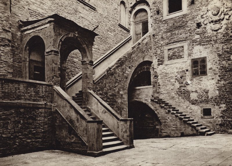 Italia: Cortona, Palazzo Pretorio (s/h-bilde) av Kurt Hielscher