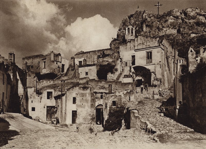 Italia: Matera, Puglie (s/h-bilde) av Kurt Hielscher
