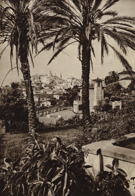 Italia: Porto Maurizio, Riviera (s/hvitt bilde) av Kurt Hielscher