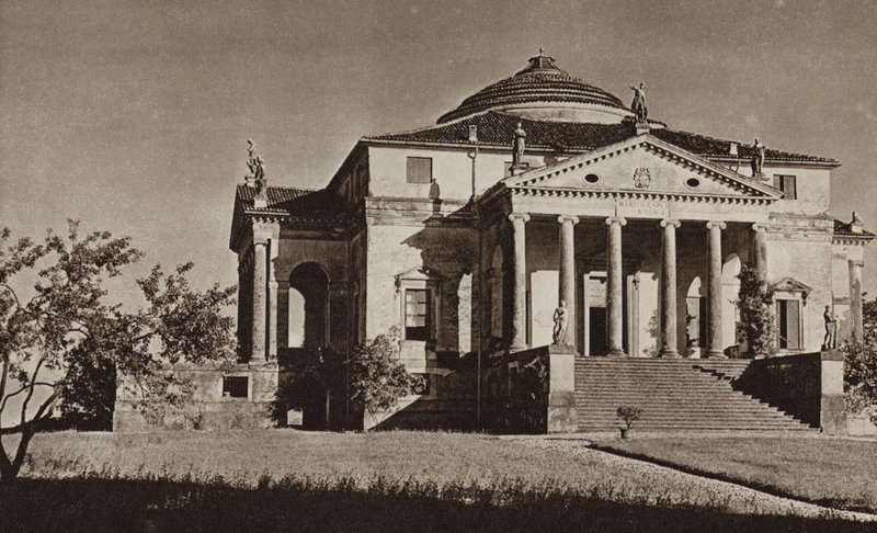 Italia: Vicenza, Villa Rotonda (s/h-bilde) av Kurt Hielscher