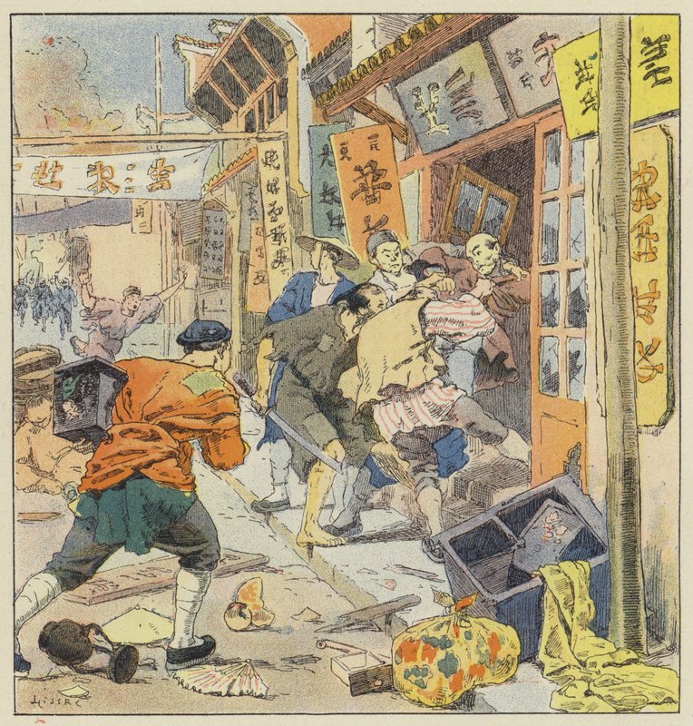 Plyndring i Chinatowns, i Dalny av L. Malespine