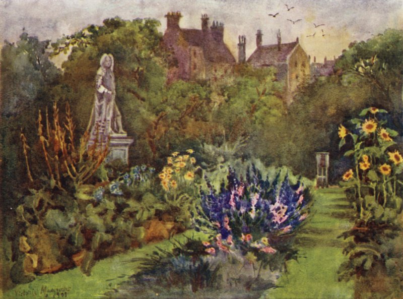 Chelsea Physic Garden (farge litho) av Lady Victoria Marjorie Harriet Manners