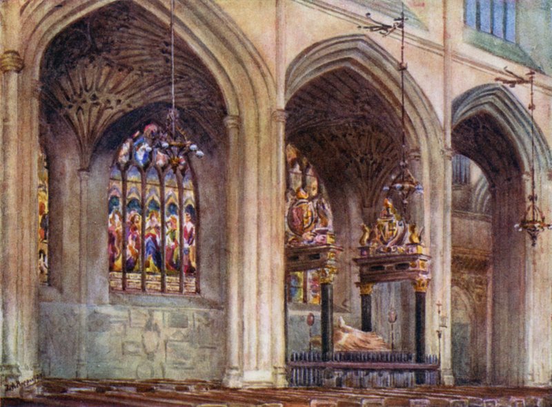 Bath Abbey, graven til biskop Montague av Laura Annie Happerfield