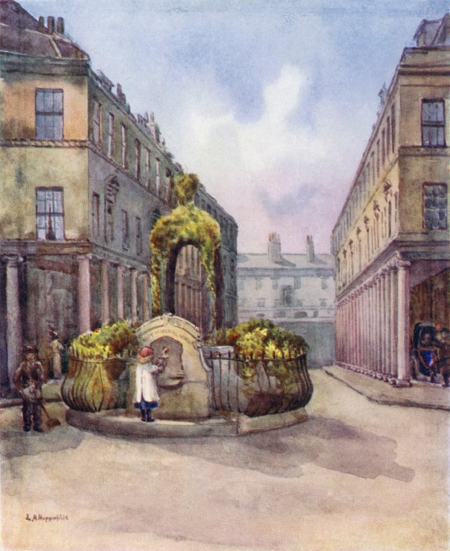 Bath Street og mineralvannfontene av Laura Annie Happerfield