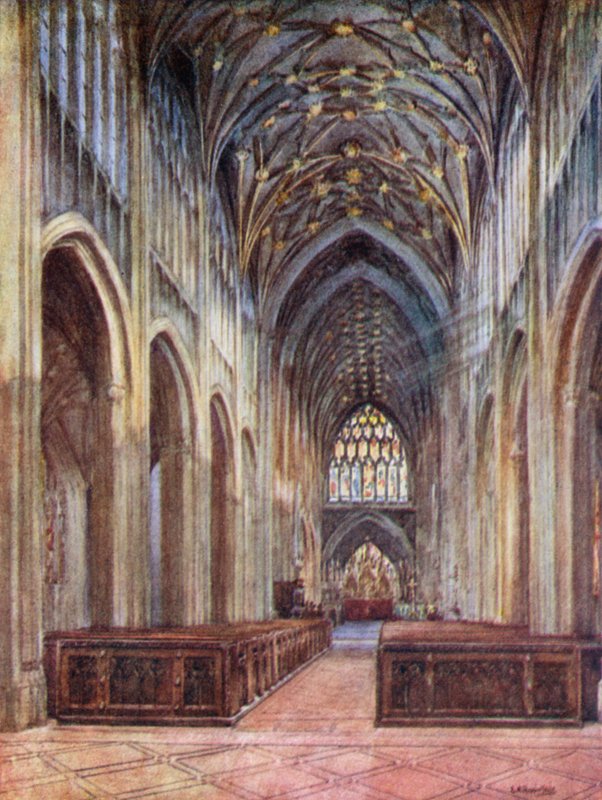 St Mary Redcliffe, ser østover av Laura Annie Happerfield