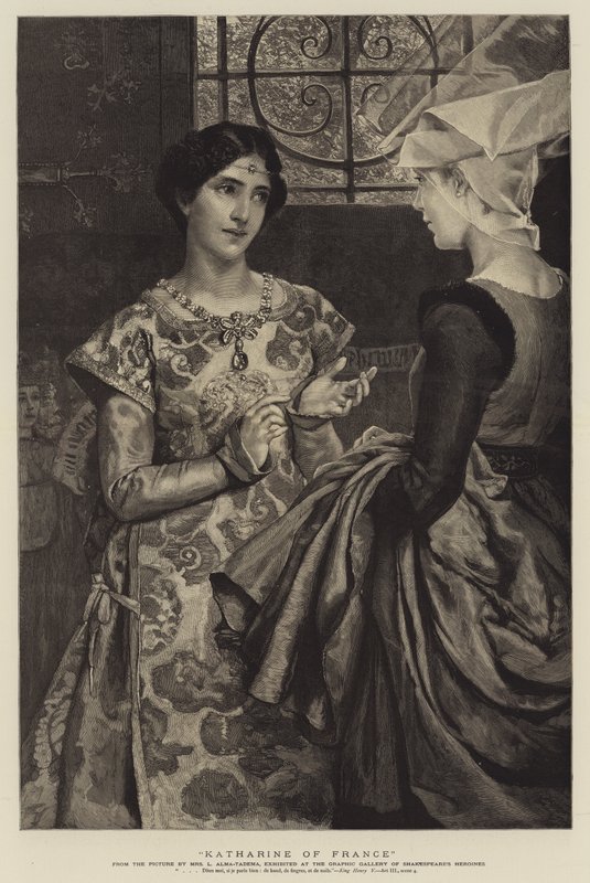 Katharine av Frankrike av Lawrence Alma Tadema