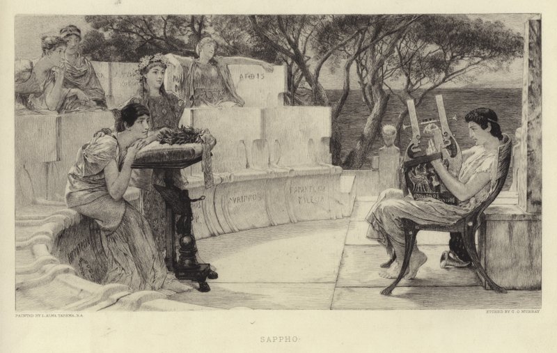 Sappho av Lawrence Alma Tadema