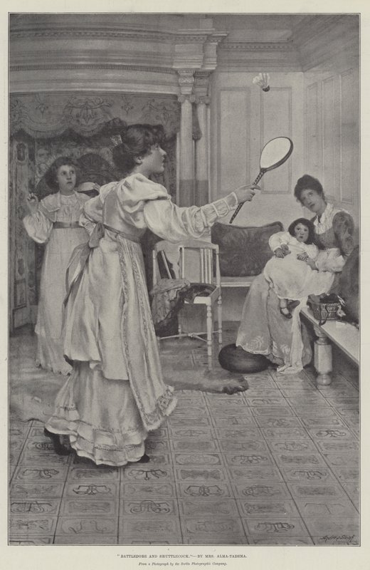 Battledore og Shuttlecock av Lawrence Alma Tadema