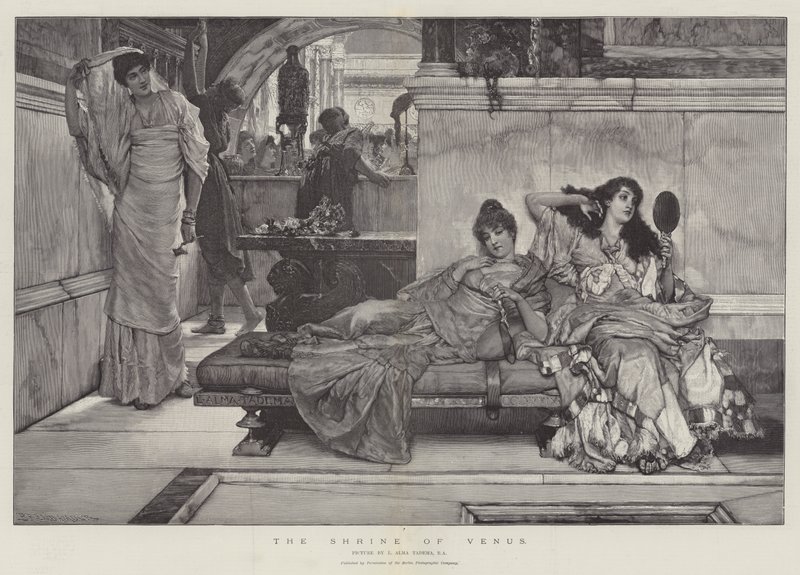 Helligdommen til Venus av Lawrence Alma Tadema