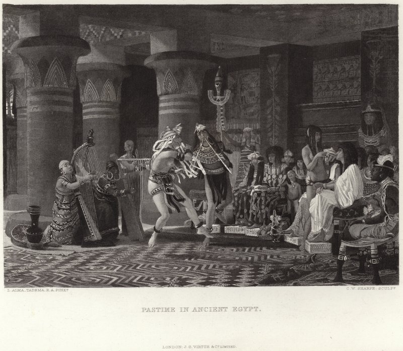 Tidsfordriv i det gamle Egypt av Lawrence Alma Tadema