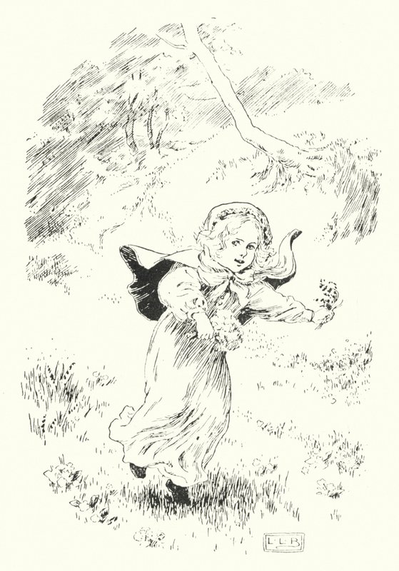 Her er jeg, lille hoppende Joan (gravering) av Leonard Leslie Brooke