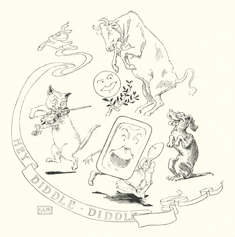 Hei! diddle, diddle, the cat and the fela (gravering) av Leonard Leslie Brooke