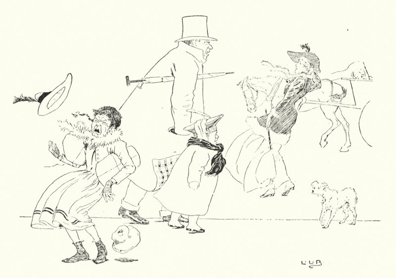 Hvis du nyser på mandag, nyser du for fare (gravering) av Leonard Leslie Brooke