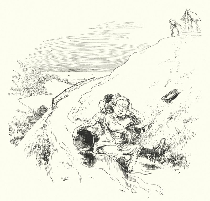 Jack og Jill gikk opp bakken (gravering) av Leonard Leslie Brooke