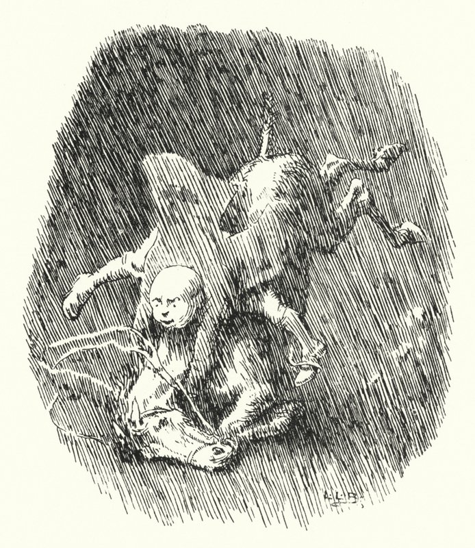 John Cook hadde en liten grå hoppe (gravering) av Leonard Leslie Brooke