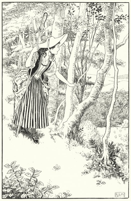 Lille Bo-Peep (gravering) av Leonard Leslie Brooke