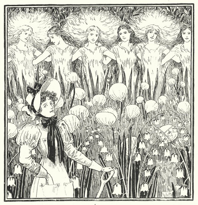 Elskerinne Mary, tvert imot, hvordan vokser hagen din (gravering) av Leonard Leslie Brooke