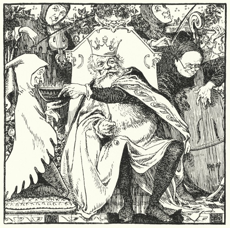 Old King Cole (gravering) av Leonard Leslie Brooke