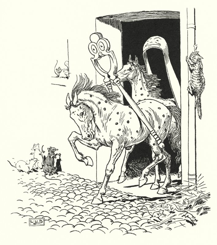 Nøtteknekkeren og sukkertangen (litho) av Leonard Leslie Brooke