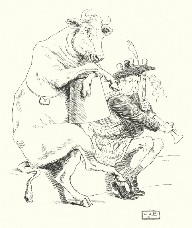 Det var en piper, han hadde en ku (gravering) av Leonard Leslie Brooke