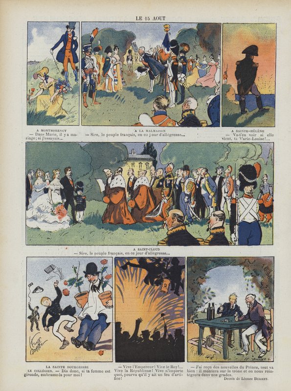 15 aug. Illustrasjon for Le Rire av Leonce Burret