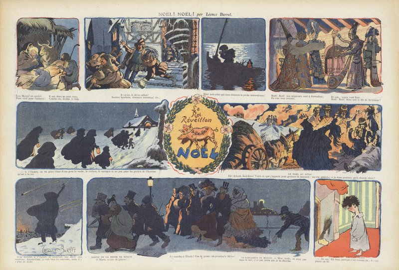 Jul! Jul! Illustrasjon for Le Rire av Leonce Burret