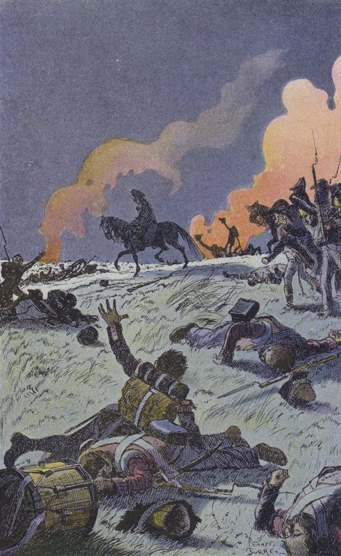 Kvelden etter slaget ved Waterloo av Leonce Burret