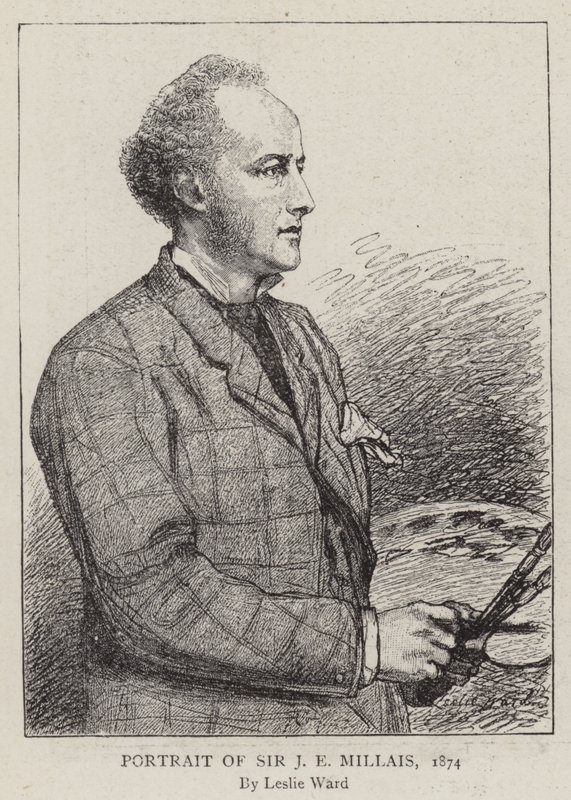 Portrett av Sir J E Millais, 1874 av Leslie Matthew Ward