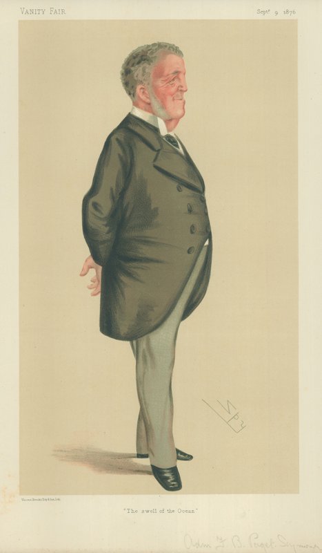 Admiral Frederick Beauchamp Paget-Seymour, The swell of the ocean, 9. september 1876, Vanity Fair tegneserie av Leslie Matthew Ward