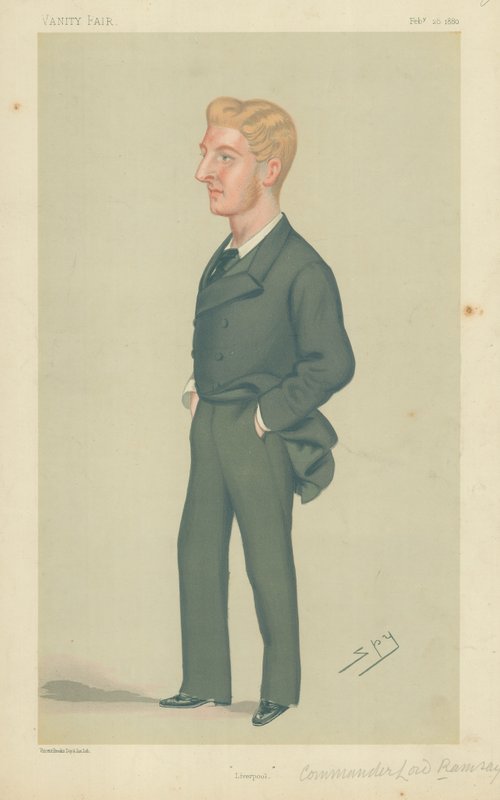 Kommandør Lord Ramsay, Liverpool, 28. februar 1880, tegneserie Vanity Fair av Leslie Matthew Ward