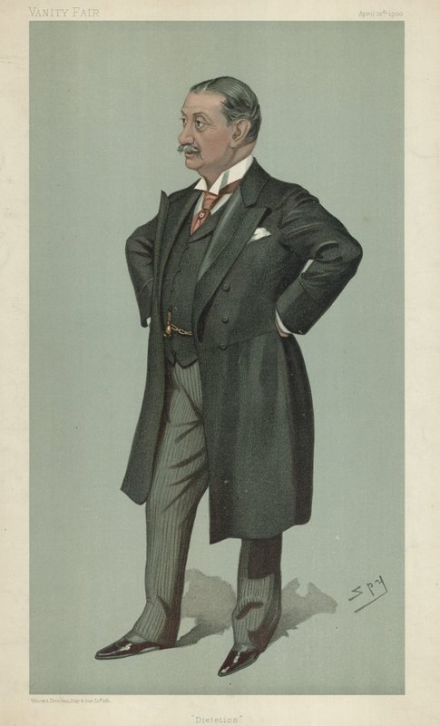 Dr Nathaniel Edward Yorke-Davis, Dietetics, 12. april 1900, Vanity Fair tegneserie av Leslie Matthew Ward