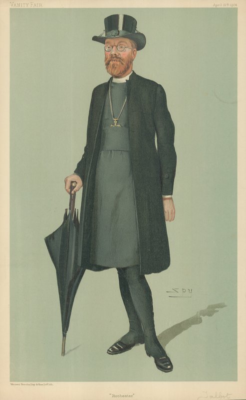 Edward Talbot, biskopen av Rochester, Rochester, 21. april 1904, tegneserie Vanity Fair av Leslie Matthew Ward