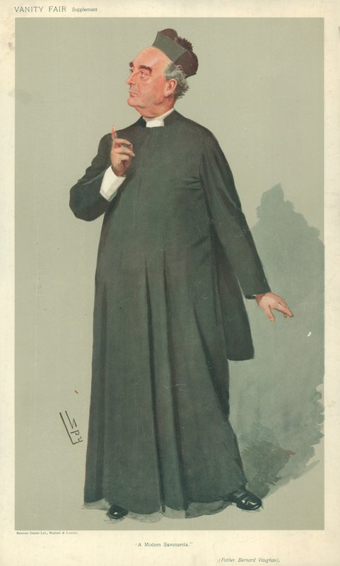 Far Bernard Vaughan, A modern Savonarola, 30. januar 1907, tegneserie Vanity Fair av Leslie Matthew Ward