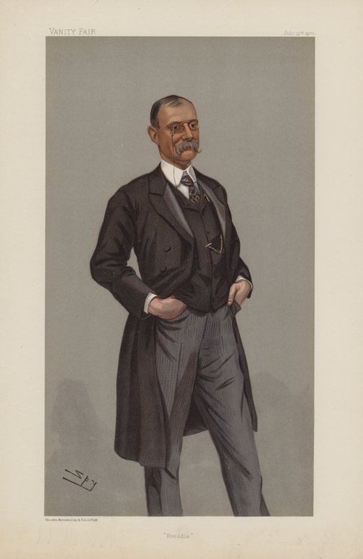 Frederick Treves, Freddie, 19. juli 1900, Vanity Fair tegneserie (chromolitho) av Leslie Matthew Ward