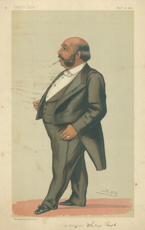 HH The Maharahah Duleep Singh GCSI, The Maharajah, 18. november 1882, Vanity Fair tegneserie av Leslie Matthew Ward