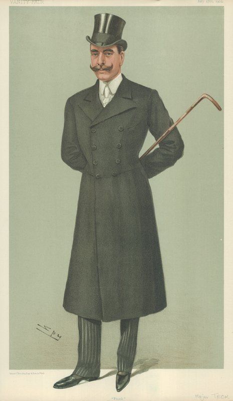 HSH The Duke of Teck, Frank, 17. juli 1902, Vanity Fair tegneserie av Leslie Matthew Ward