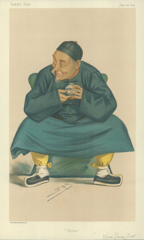 Hans eksellens Kuo Sun Tao, Kina, 16. juni 1877, tegneserie Vanity Fair av Leslie Matthew Ward