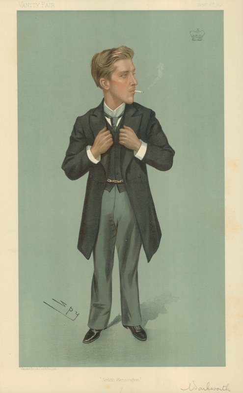 Lord Warkworth, South Kensington, 2. september 1897, tegneserie Vanity Fair av Leslie Matthew Ward