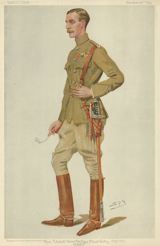Major Edward James Montagu Stuart-Wortley, Eddie, 26. oktober 1899, tegneserie Vanity Fair av Leslie Matthew Ward