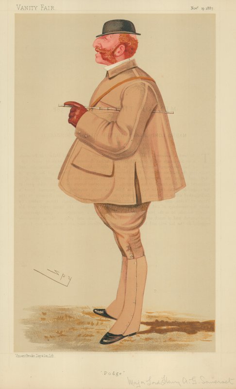 Major Lord Henry Arthur George Somerset, Podge, 19. november 1887, tegneserie Vanity Fair av Leslie Matthew Ward