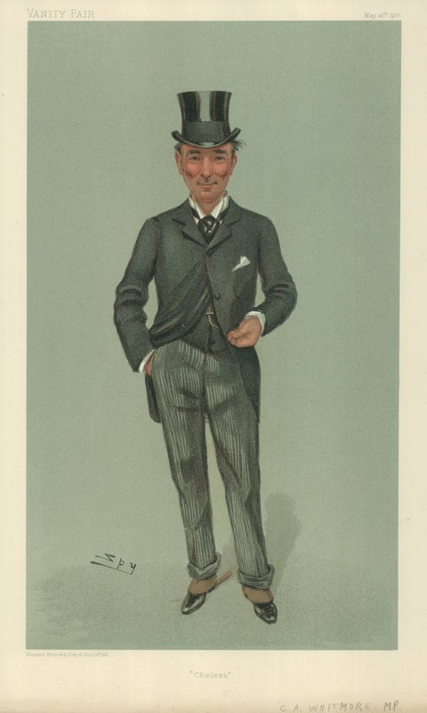 Mr Charles Algernon Whitmore, Chelsea, 16. mai 1901, Vanity Fair tegneserie av Leslie Matthew Ward