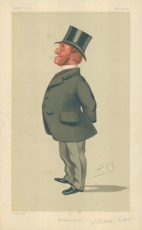 Mr Charles Watkin Williams-Wynn, Montgomeryshire, 28. juni 1879, Vanity Fair tegneserie av Leslie Matthew Ward