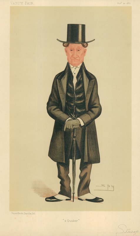 Mr E Sturge, A quaker, 20. november 1886, Vanity Fair tegneserie av Leslie Matthew Ward
