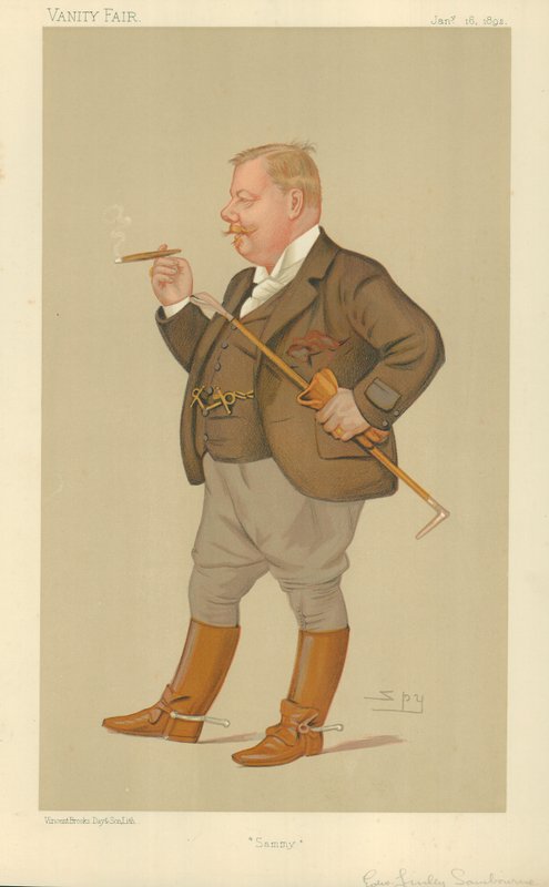 Mr Edward Linley Sambourne, Sammy, 16. januar 1892, tegneserie Vanity Fair av Leslie Matthew Ward