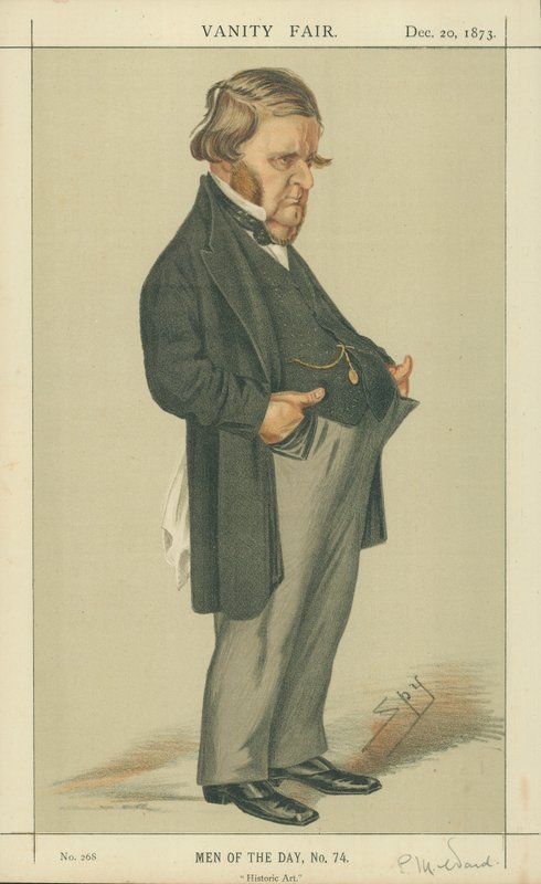 Mr Edward Matthew Ward, Historisk kunst, 20. desember 1873, tegneserie Vanity Fair av Leslie Matthew Ward