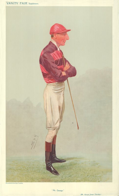Mr George James Thursby, Mr George, 28. august 1907, tegneserie Vanity Fair av Leslie Matthew Ward