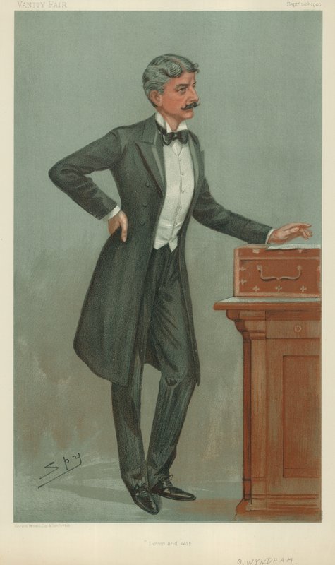 Mr George Wyndham, Dover and war, 20. september 1900, Vanity Fair tegneserie av Leslie Matthew Ward