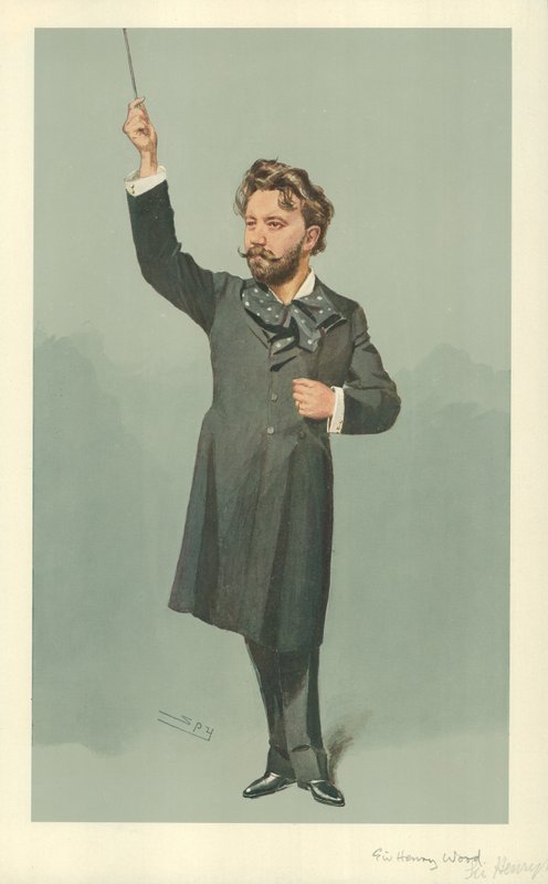 Mr Henry J Wood, 17. april 1907, tegneserie Vanity Fair av Leslie Matthew Ward