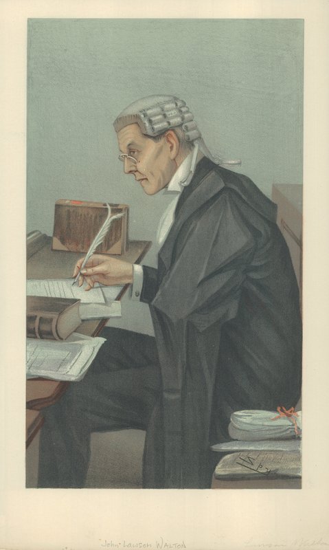 Mr John Lawson Walton, 6. mars 1902, tegneserie Vanity Fair av Leslie Matthew Ward