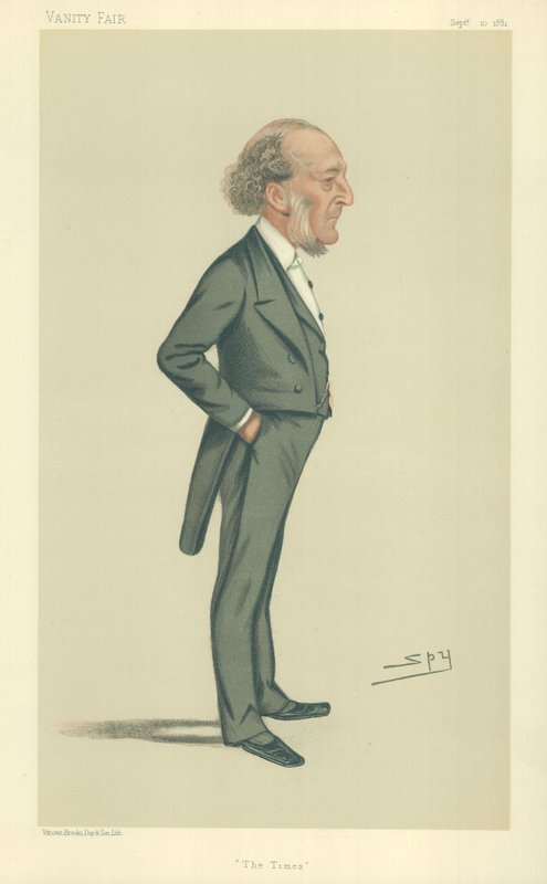 Mr John Walter, The Times, 10. september 1881, tegneserie Vanity Fair av Leslie Matthew Ward
